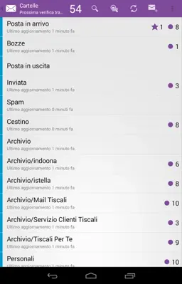 Tiscali Mail android App screenshot 0