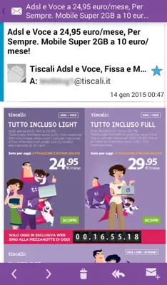 Tiscali Mail android App screenshot 14