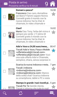 Tiscali Mail android App screenshot 15