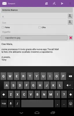 Tiscali Mail android App screenshot 2